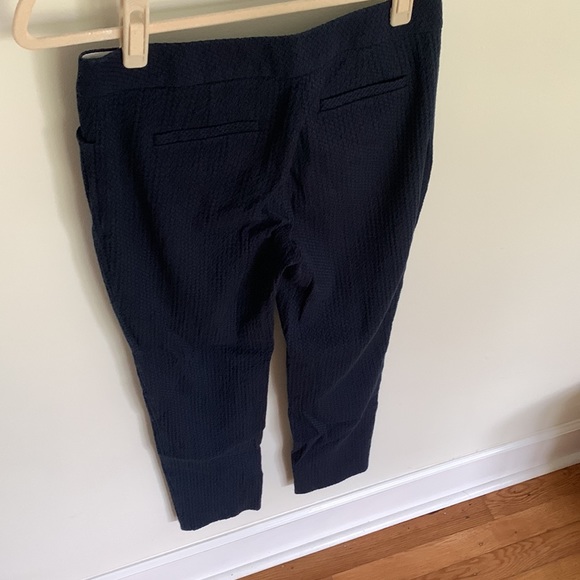 Brooks Brothers Navy Waffle Knit Cropped pant - Picture 8 of 8
